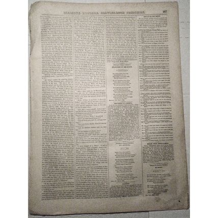 The Capitol At Washington - March 13, 1852 Original, 2 pages, Story & 3 Prints