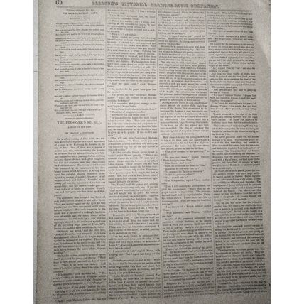 The Capitol At Washington - March 13, 1852 Original, 2 pages, Story & 3 Prints