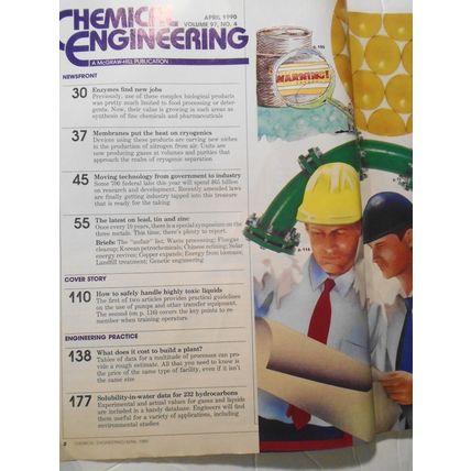 Chemical Engineering Magazine, April 1990.
