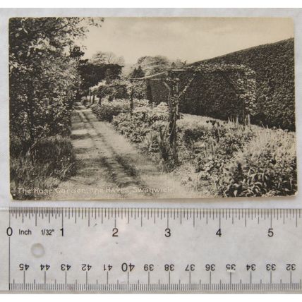 pre 1918 postcard Swanwick, The Hayes, Rose Garden