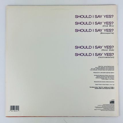 Nu Shooz - Should I Say Yes? Vinyl Record 12" Single 0-86599