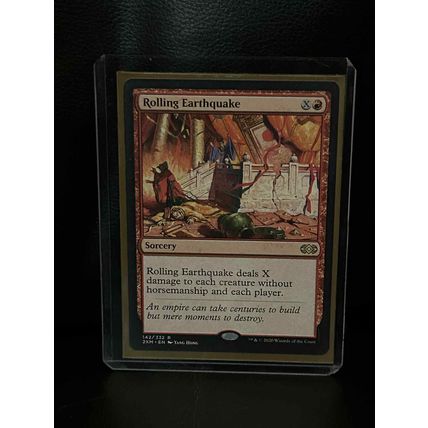 Rolling Earthquake Double Masters Magic: the Gathering Trading Card