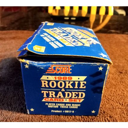Score 1989 Baseball Cards open Box Rookie & Traded 110 Card Set No Trivia Cards
