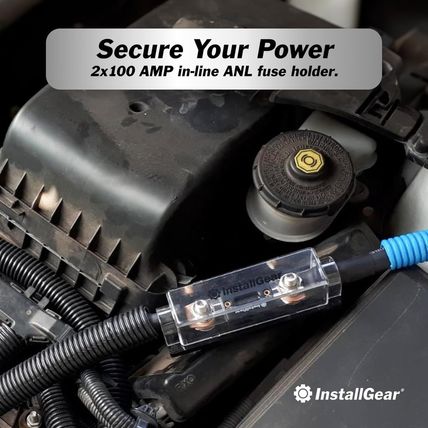 Installgear Dual 1/0 Gauge Amp Wiring Kit - Amp Kit with 4 Amplifier Installatio