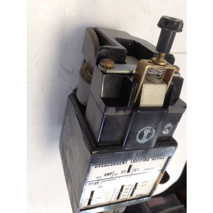 WESTINGHOUSE DB BREAKER 600AMP,NP59987D OVERCURRENT TRIPPING DEVICE,S-35Y6372,AH