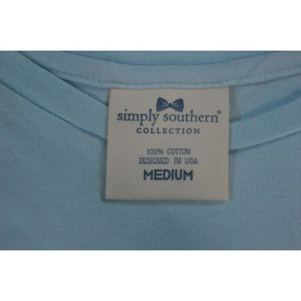Simply Southern Women's Tank Top Medium 100% Cotton Live Life Simply Design