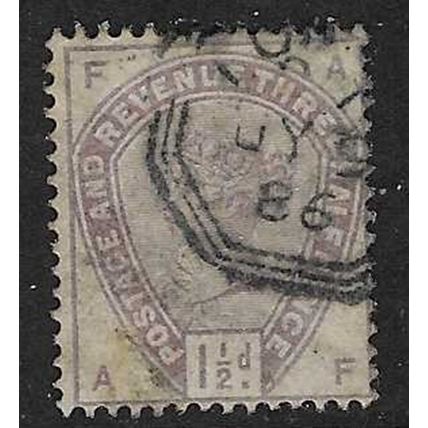 GB 1883-4 QUEEN VICTORIA 1½d USED SG188 " AF "
