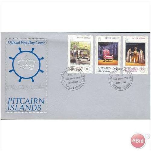 Pitcairn Islands FDC 1977 - SG 171-173 - Royal Silver Jubilee