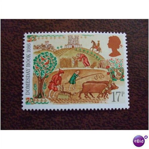 1986 GB Domesday Book unused mint stamp SG1324 Peasants