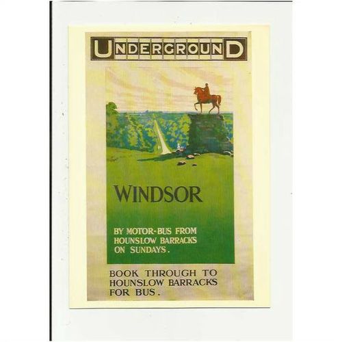 LTM132 LONDON TRANSPORT Windsor Advert Postcard by LT Museum