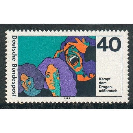 Germany 1975 - SG1760 - Campaign to Fight Abuse of Drugs & Intoxicants (unused)