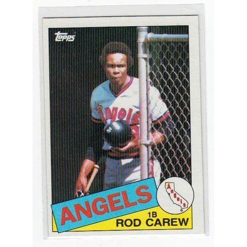 1985 Topps Rod Carew baseball card #300 – Angels