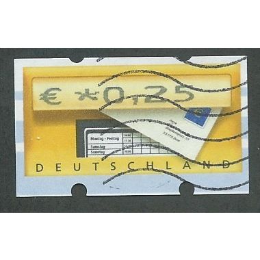 GER €0.25 'DEUTSCHLAND' MACHINE LABEL (EBID43-292)