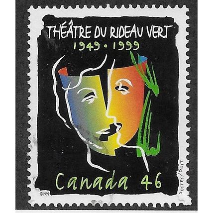 CAN 1999 46c 'LE THEATRE DU RIDEAU' FINE USED (EBID71-554)