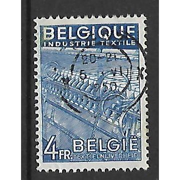 BELGIUM 1948 NATIONAL INDUSTRIES 4F BLUE TEXTILE MACHINERY SG1226 FINE USED