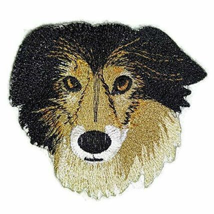 Bernese Mountain Dog Face Embroidery Iron On/Sew patch [3.5" x 3"]