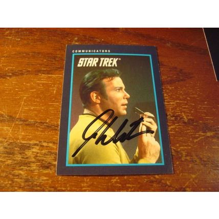 1991 Star Trek, Autograph Card, w/COA, WILLIAM SHATNER, Star Trek (B)