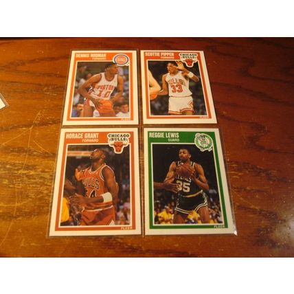 1989 Fleer, 12-Cards, Different, Stars/Rc's/HOF, STOCKTON/RODMAN, ++