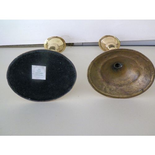 PAIR 9 1/4'' BRASS CANDLESTICKS