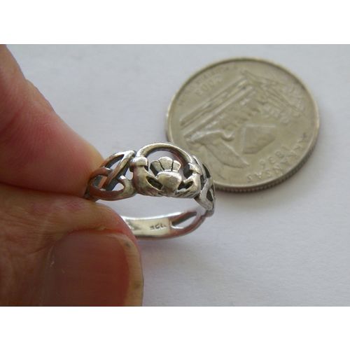 VNTG SIZE 6 CELTIC CLADDAGH RING