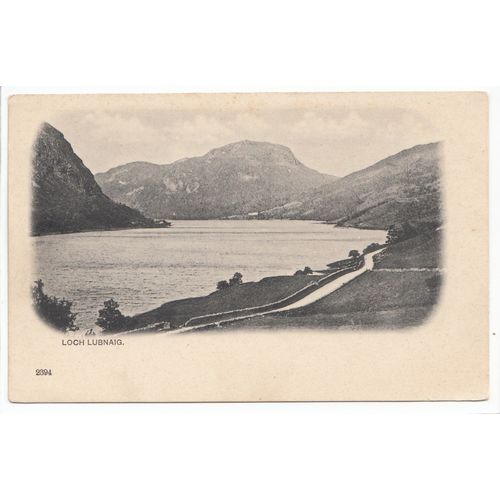 Loch Lubnaig Stirlingshire Undivided Back Edwardian Postcard 2394