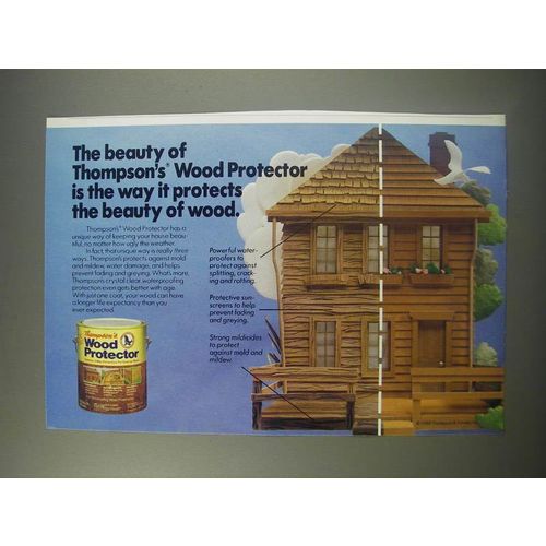 1990 Thompson's Wood Protector Ad - The beauty of