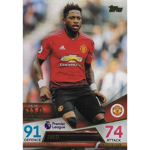 Match Attax Ultimate 2018/19 Cards: Manchester United - Midfielder, Fred