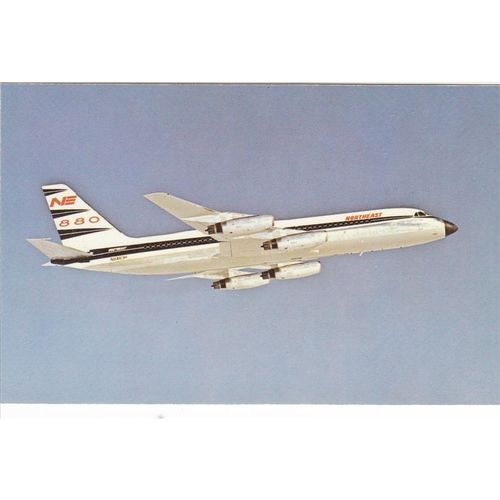 Northeast Airlines Convair CV880 Civil Aircraft Postcard (A19902)