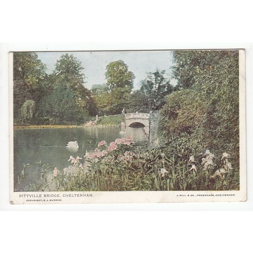 Pittville Bridge Cheltenham Postcard 1905 Gloucestershire