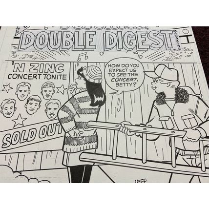 Betty and Veronica Double Digest Magazine #103 Cover (2001) N Sync crossover