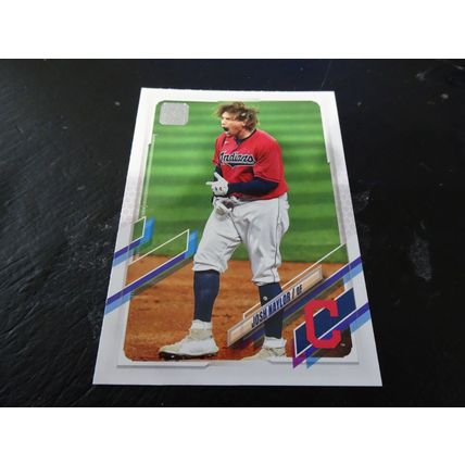 2021 Topps Card # 419 Josh Naylor Mint (9) Cleveland Indians
