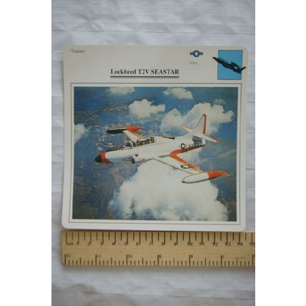 Lockheed T2V Seastar - USA - Trainer - Collectors Club Card