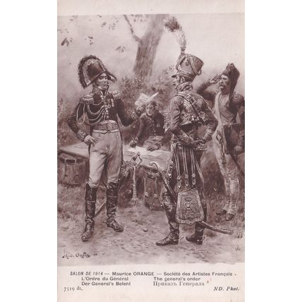 Maurice Orange The Generals Order Nelson WW1 Painting Postcard