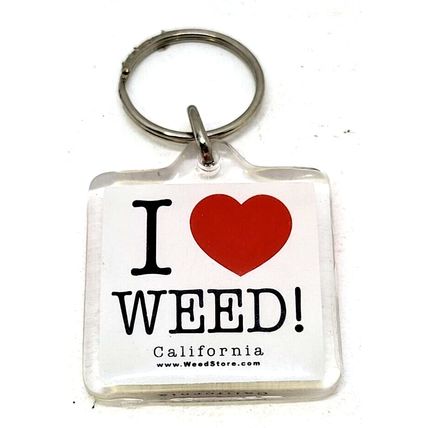 I Love Weed California Souvenir Keychain (B28)