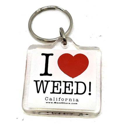 I Love Weed California Souvenir Keychain (B28)