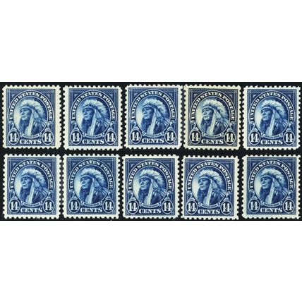 565, Mint VF NH 14¢ TEN PO FRESH Stamps CV $95. .. Stuart Katz