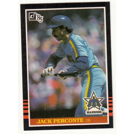 1985 Donruss baseball card 74 Jack Perconte - Seattle Mariners
