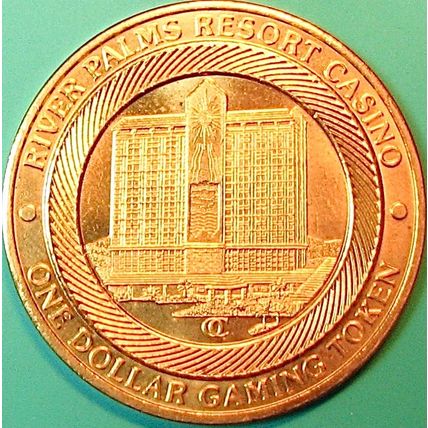 River Palms. $1 Casino Token. Laughlin, NV. J79.