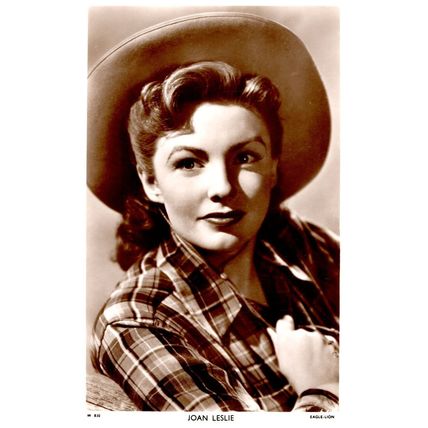 Joan Leslie Picturegoer Cowboy Actress Real Photo Plain Back Postcard