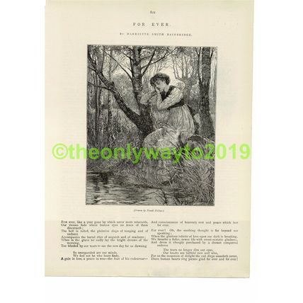 For Ever, Illustrated Poetry, Book Illustration (Print), 1881/2