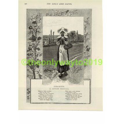 Charity, Illustrated Poetry, Book Illustration (Print), 1881/2