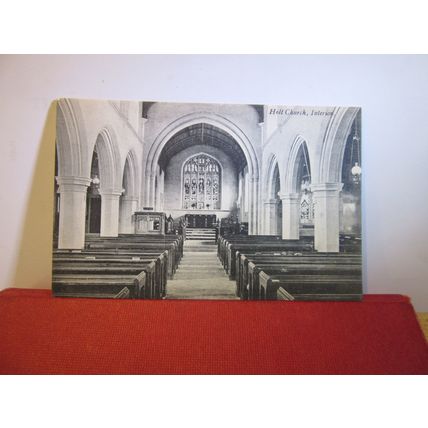 THE CHURCH, HOLT, WILTSHIRE unused antique postcard by R Wilkinson, Trowbridge =