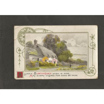 Genealogy Postcard Blanche Fullwood 27 The Avenue Acre Lane Brixton 1909