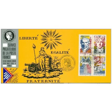 070 Carte officielle Exhibition Sindelfingen 1990 France FDC French Revolution