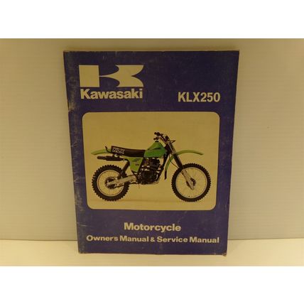 Kawasaki KLX250 Motorcycle Owner's Manual & Service Manual 1979