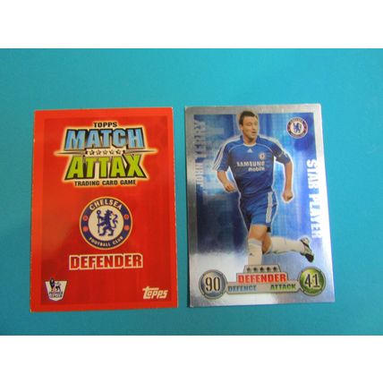 John Terry - Star Player - Chelsea Match Attax 2007/08 Football Card