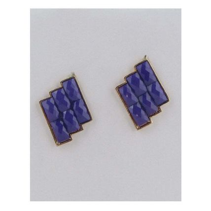 New Faux Stone Brick Earrings