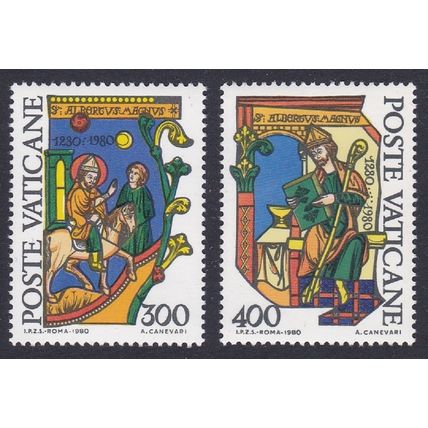 Vatican 900th Death Anniversary of St Albertus 2v 1980 MNH SG#751-752 Sc#677-678