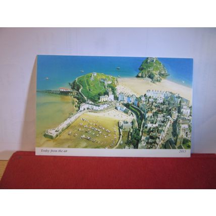 AERIAL VIEW, TENBY, PEMBROKESHIRE unused postcard by Archway =