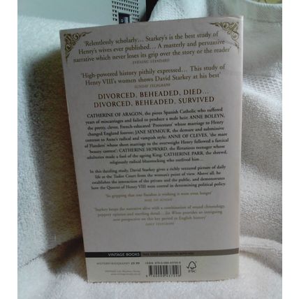 Six Wives: The Queens of Henry VIII by Dr David Starkey PB